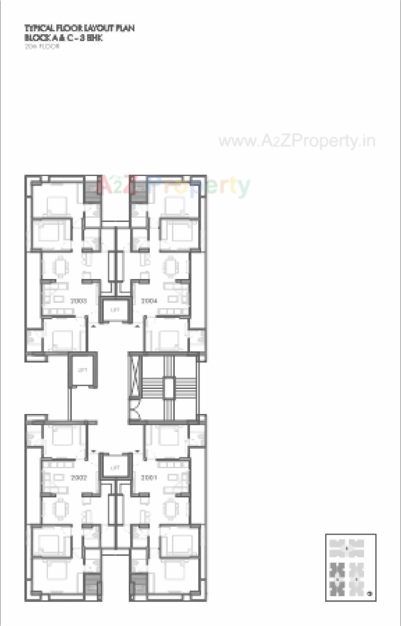 Layout of real estate project Sun Skypark Sun Centralplace located at Ahmedabad, Ahmedabad, Gujarat