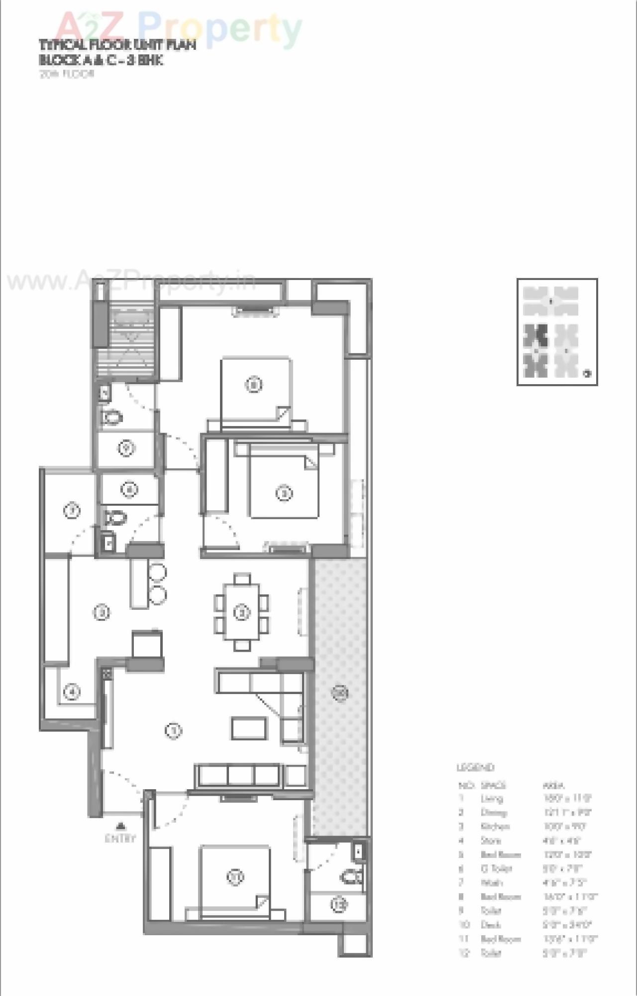 Layout of real estate project Sun Skypark Sun Centralplace located at Ahmedabad, Ahmedabad, Gujarat