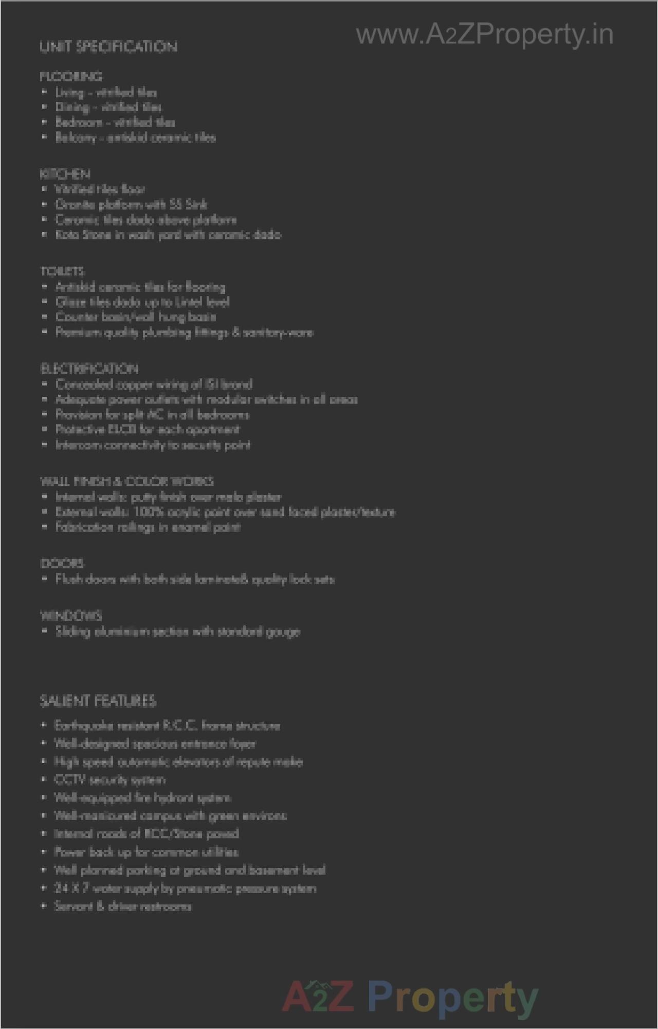 Project Specifications