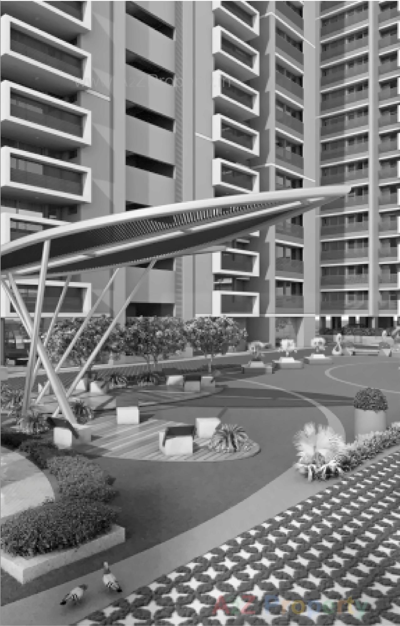 3D Elevation of real estate project Sun Skypark Sun Centralplace located at Ahmedabad, Ahmedabad, Gujarat