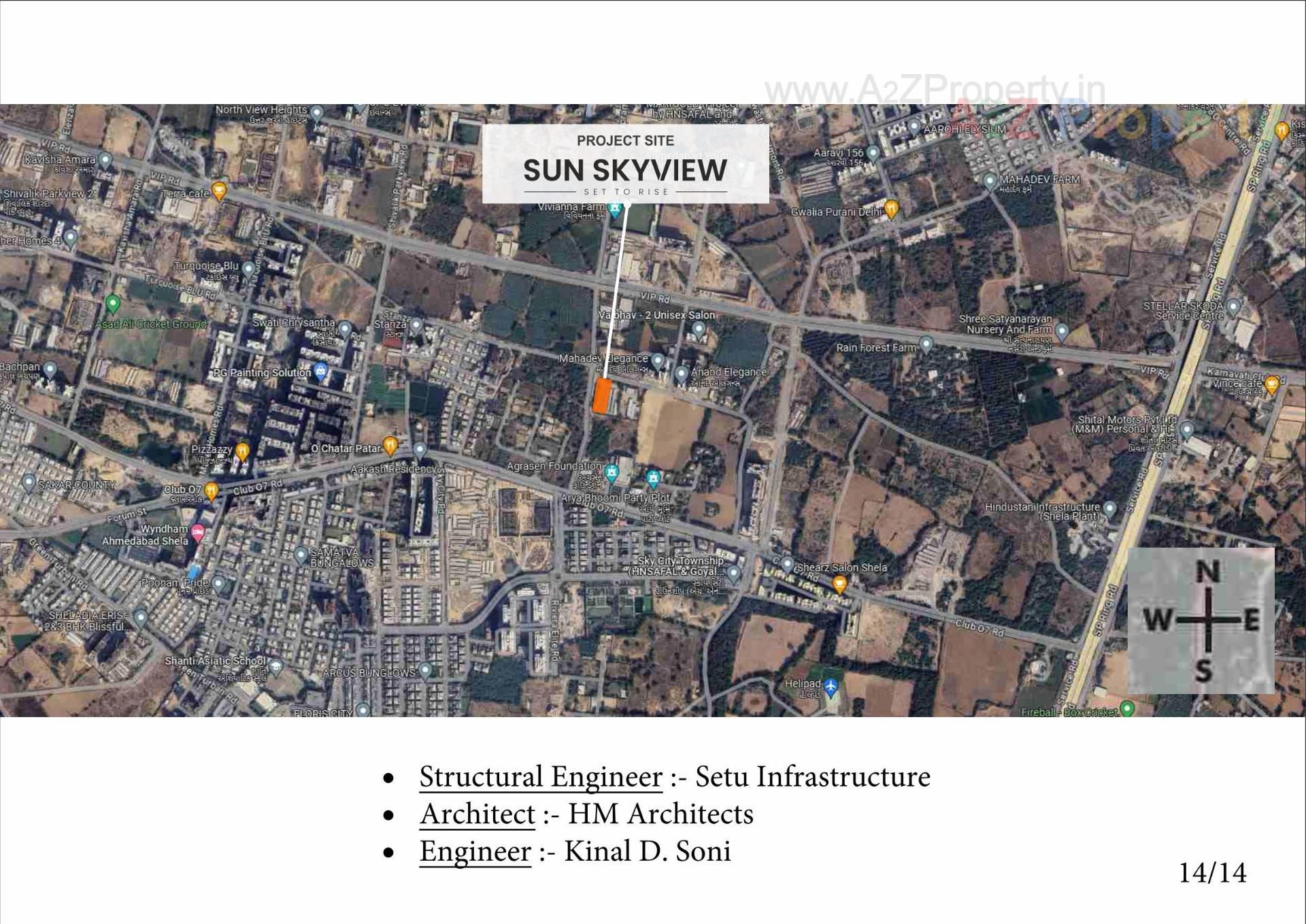  of real estate project Sun Skyview located at Shela, Ahmedabad, Gujarat