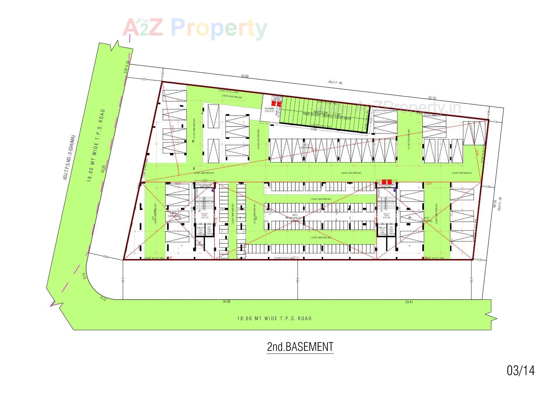 Layout of real estate project Sun Skyview located at Shela, Ahmedabad, Gujarat