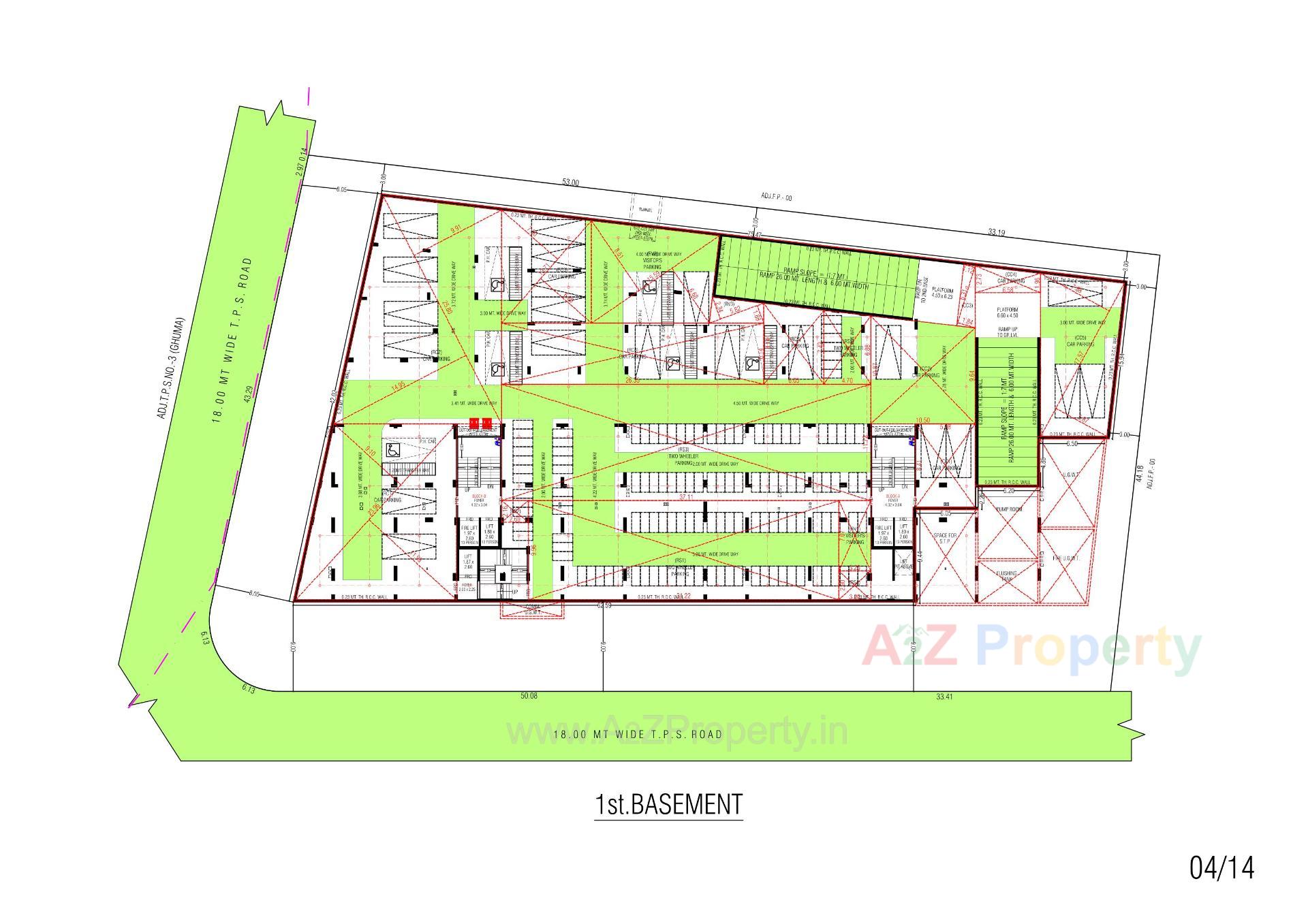 Layout of real estate project Sun Skyview located at Shela, Ahmedabad, Gujarat