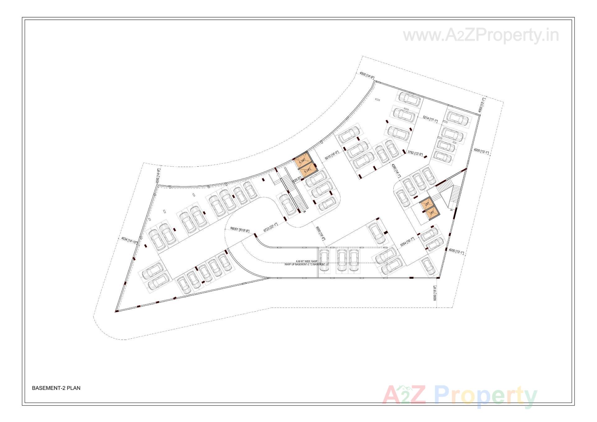 Layout of real estate project Sun South Trade located at Bopal, Ahmedabad, Gujarat