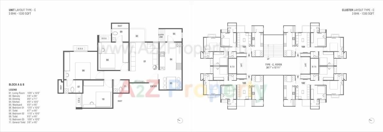 Layout of real estate project Sun Southpark located at Ahmedabad, Ahmedabad, Gujarat