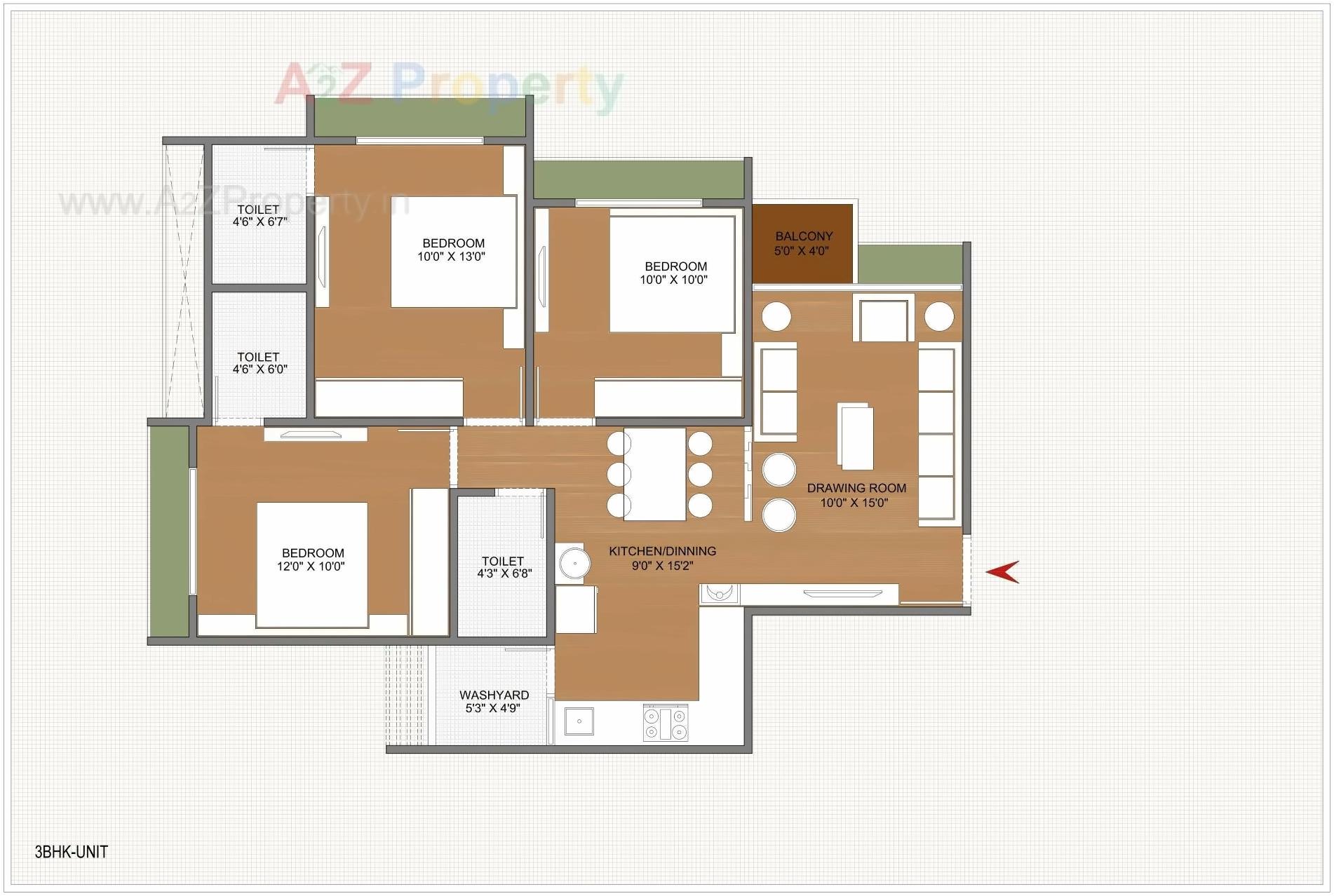 Layout of real estate project Sun Southrayz located at Ghuma, Ahmedabad, Gujarat