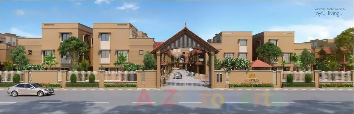 3D Elevation of real estate project Sun Villa Bunglows located at Vastral, Ahmedabad, Gujarat