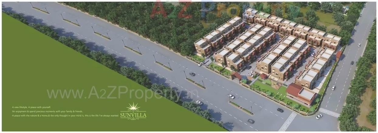 Layout of real estate project Sun Villa Bunglows located at Vastral, Ahmedabad, Gujarat