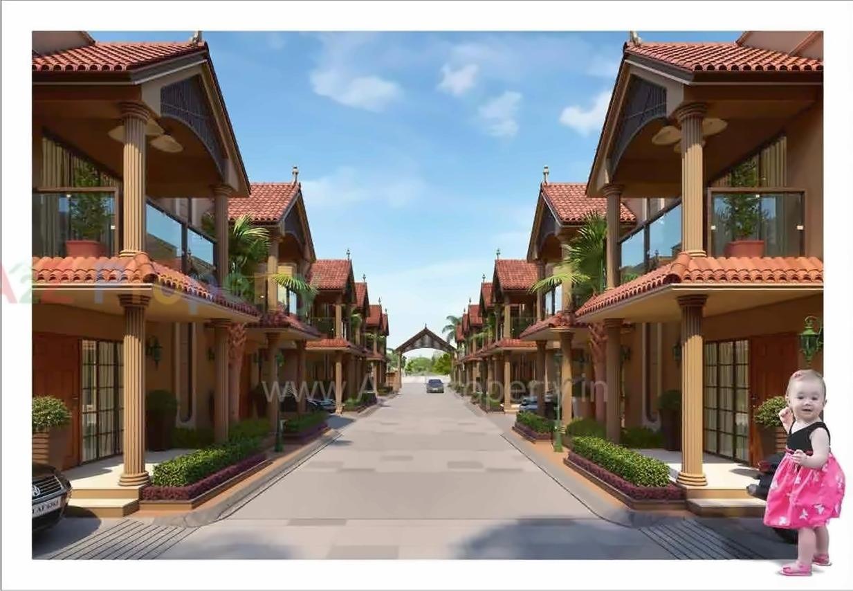 3D Elevation of real estate project Sun Villa Bunglows located at Vastral, Ahmedabad, Gujarat