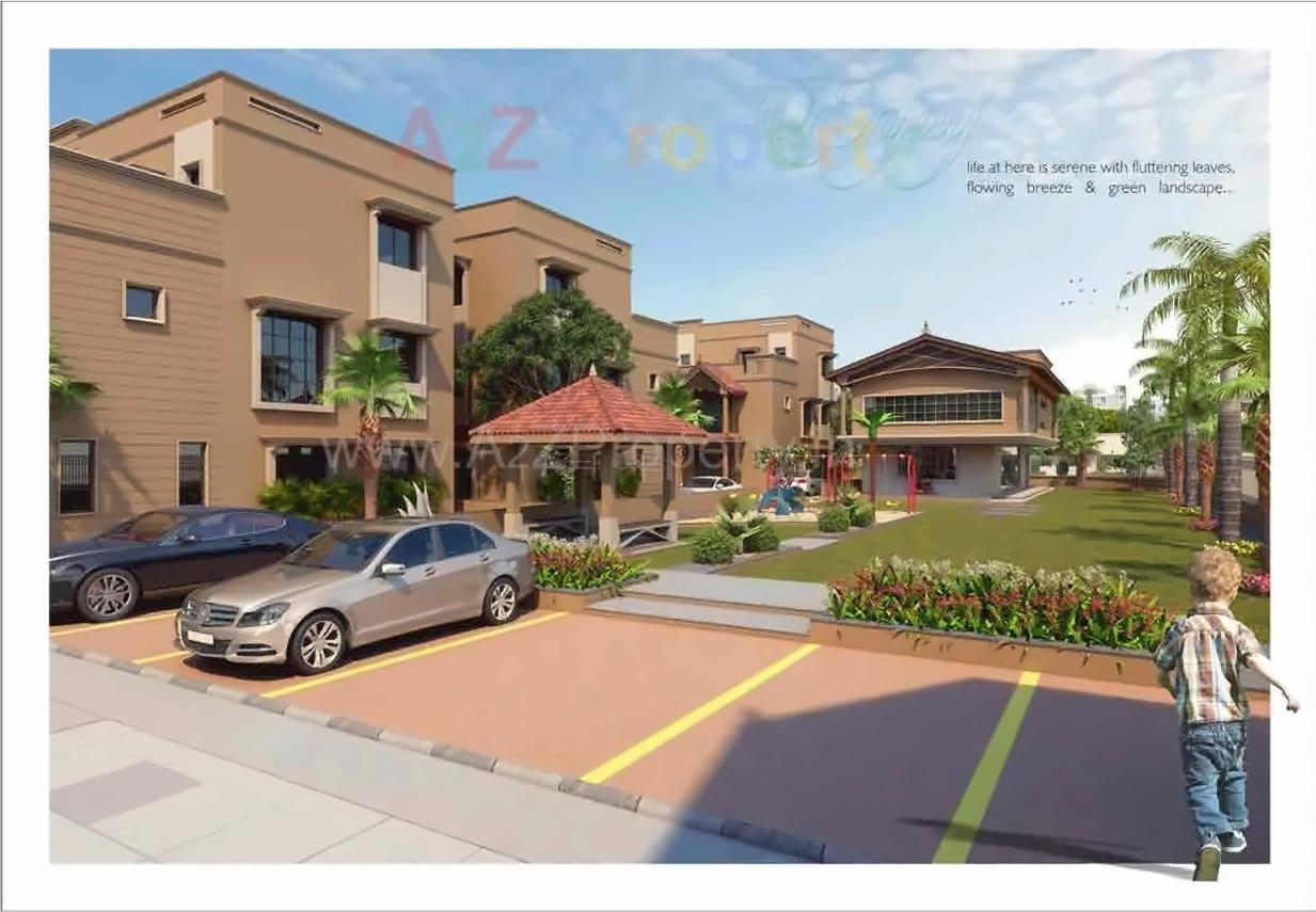 3D Elevation of real estate project Sun Villa Bunglows located at Vastral, Ahmedabad, Gujarat