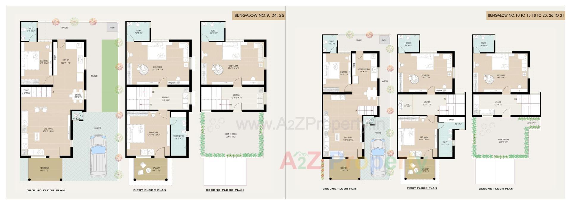 Layout of real estate project Sun Villa Royal located at Ahmedabad, Ahmedabad, Gujarat