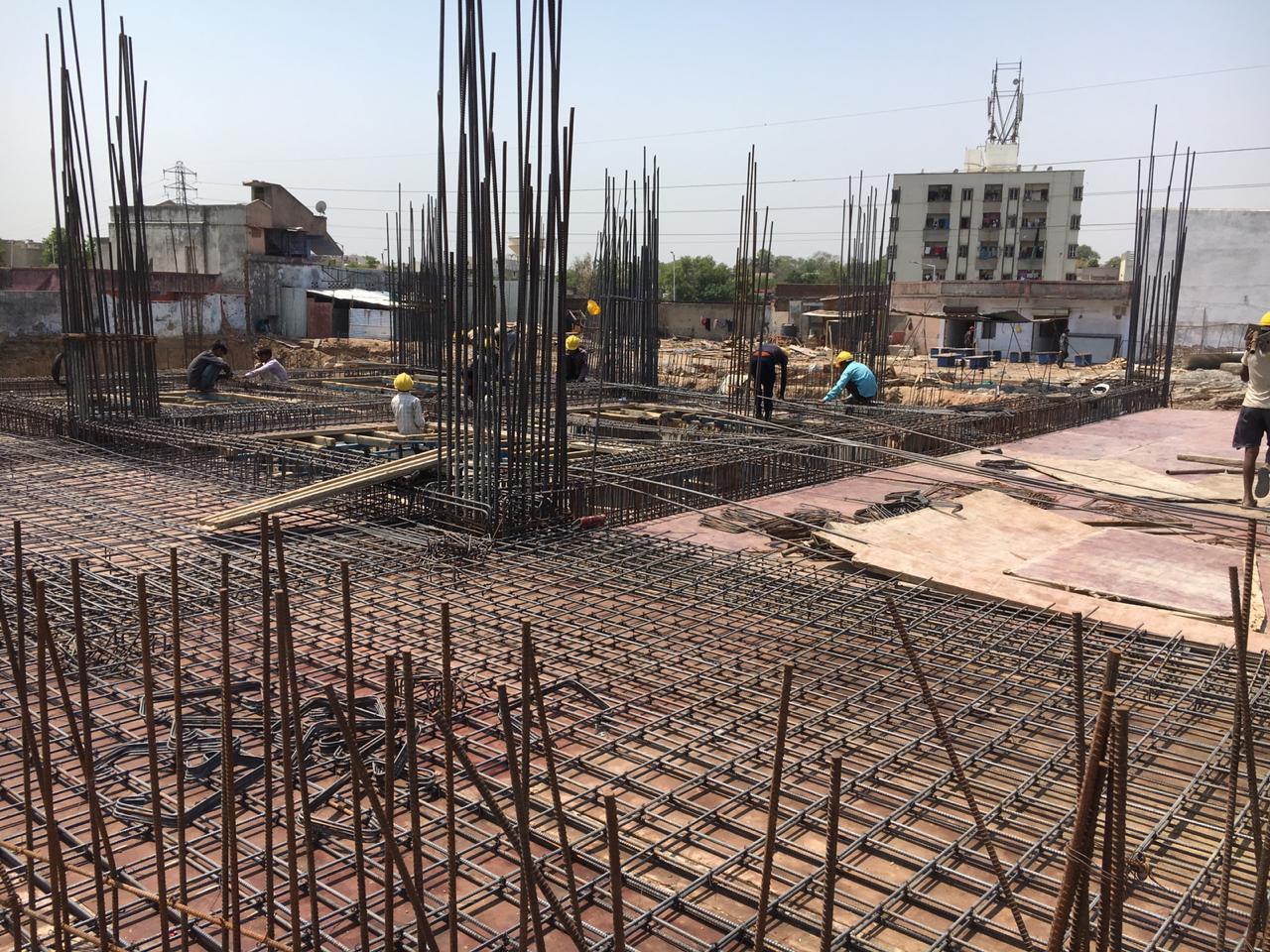 140913_const of real estate project Suncor Plaza located at Ghodasar, Ahmedabad, Gujarat