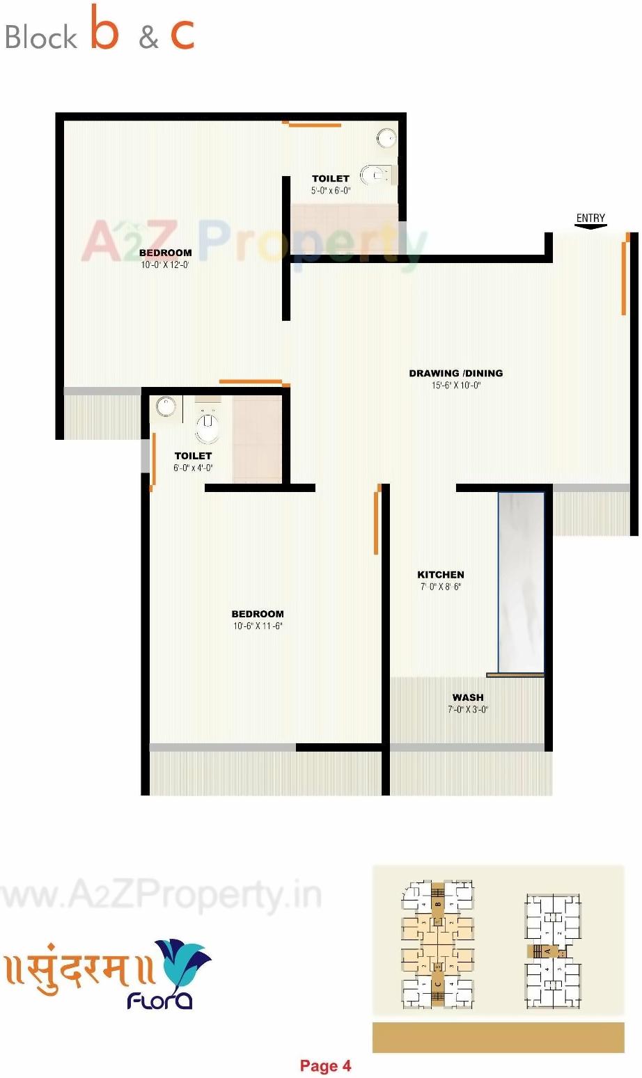 Layout of real estate project Sundaram Flora located at Ahmedabad, Ahmedabad, Gujarat