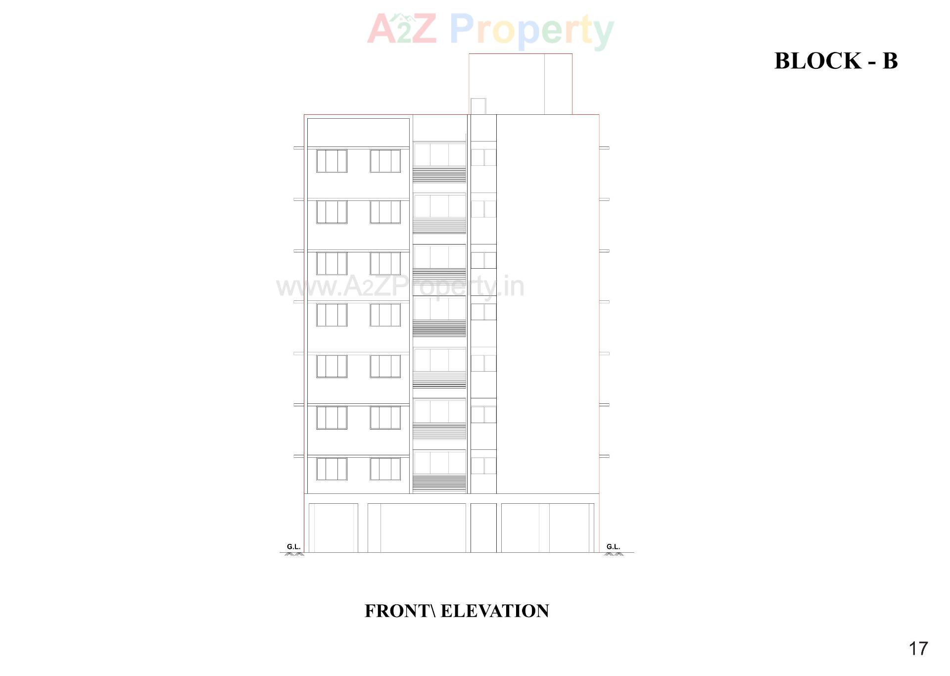 Layout of real estate project Sundaram Sparsh located at Ghuma, Ahmedabad, Gujarat
