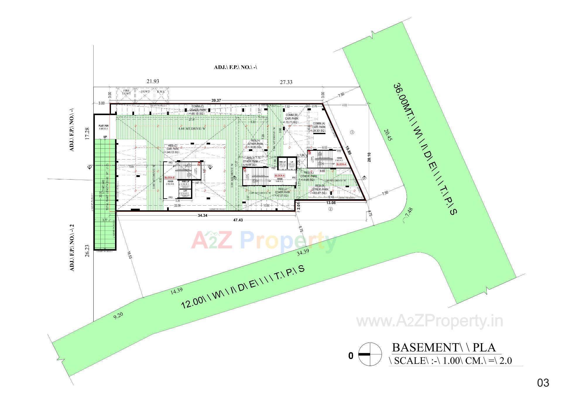 Layout of real estate project Sundaram Sparsh located at Ghuma, Ahmedabad, Gujarat