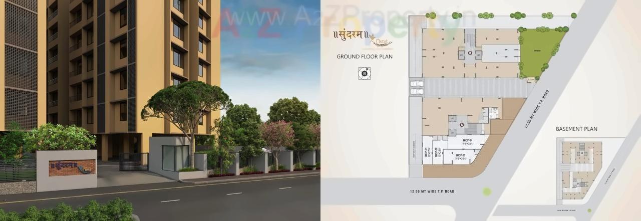 Layout of real estate project Sundram Nest located at Shilaj, Ahmedabad, Gujarat