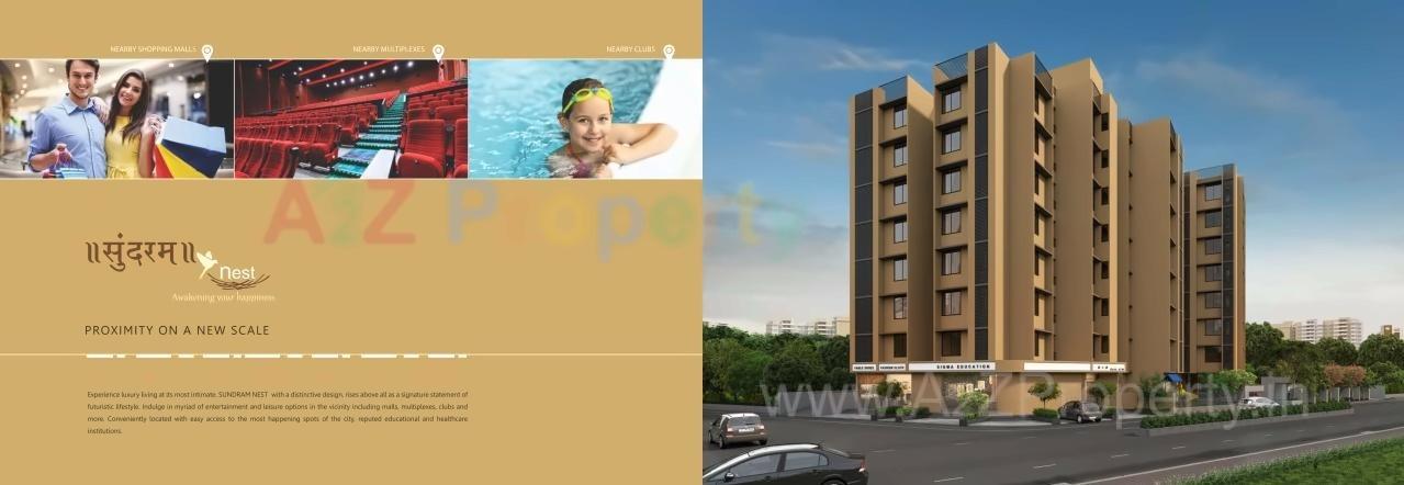 3D Elevation of real estate project Sundram Nest located at Shilaj, Ahmedabad, Gujarat