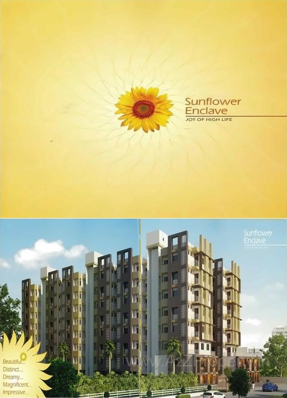 3D Elevation of real estate project Sunflower Enclave located at Sarkhej, Ahmedabad, Gujarat