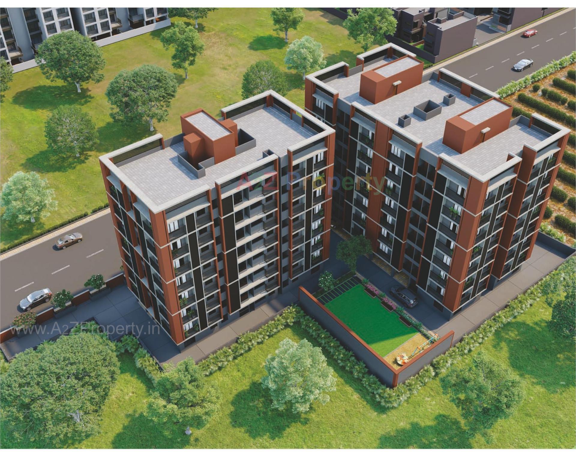 3D Elevation of real estate project Sunrise Elegance located at Vatva, Ahmedabad, Gujarat