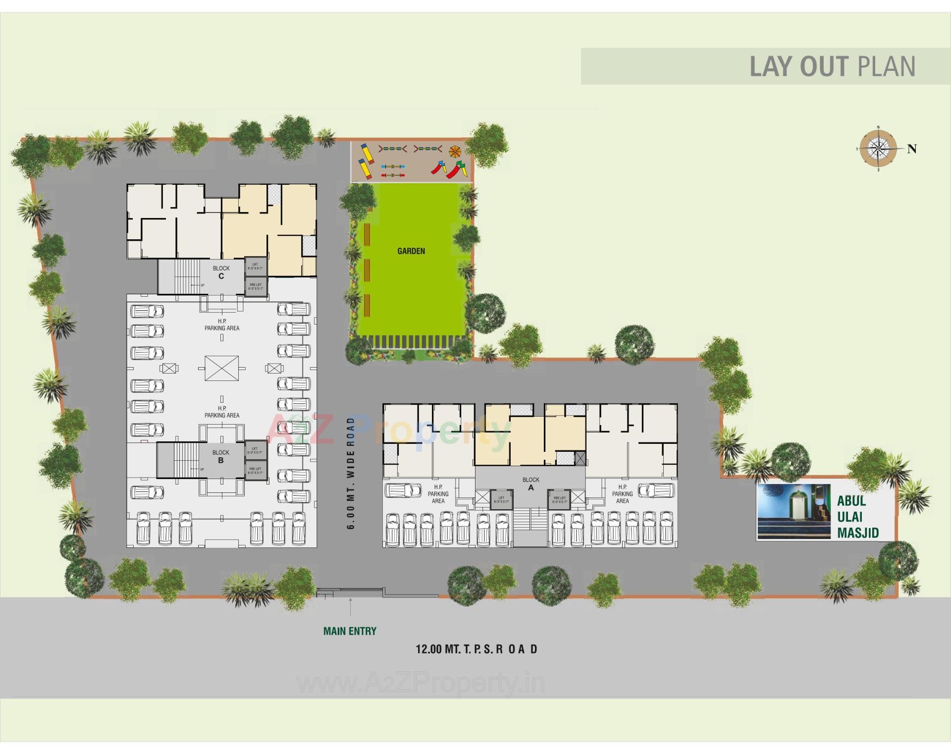 Layout of real estate project Sunrise Elegance located at Vatva, Ahmedabad, Gujarat