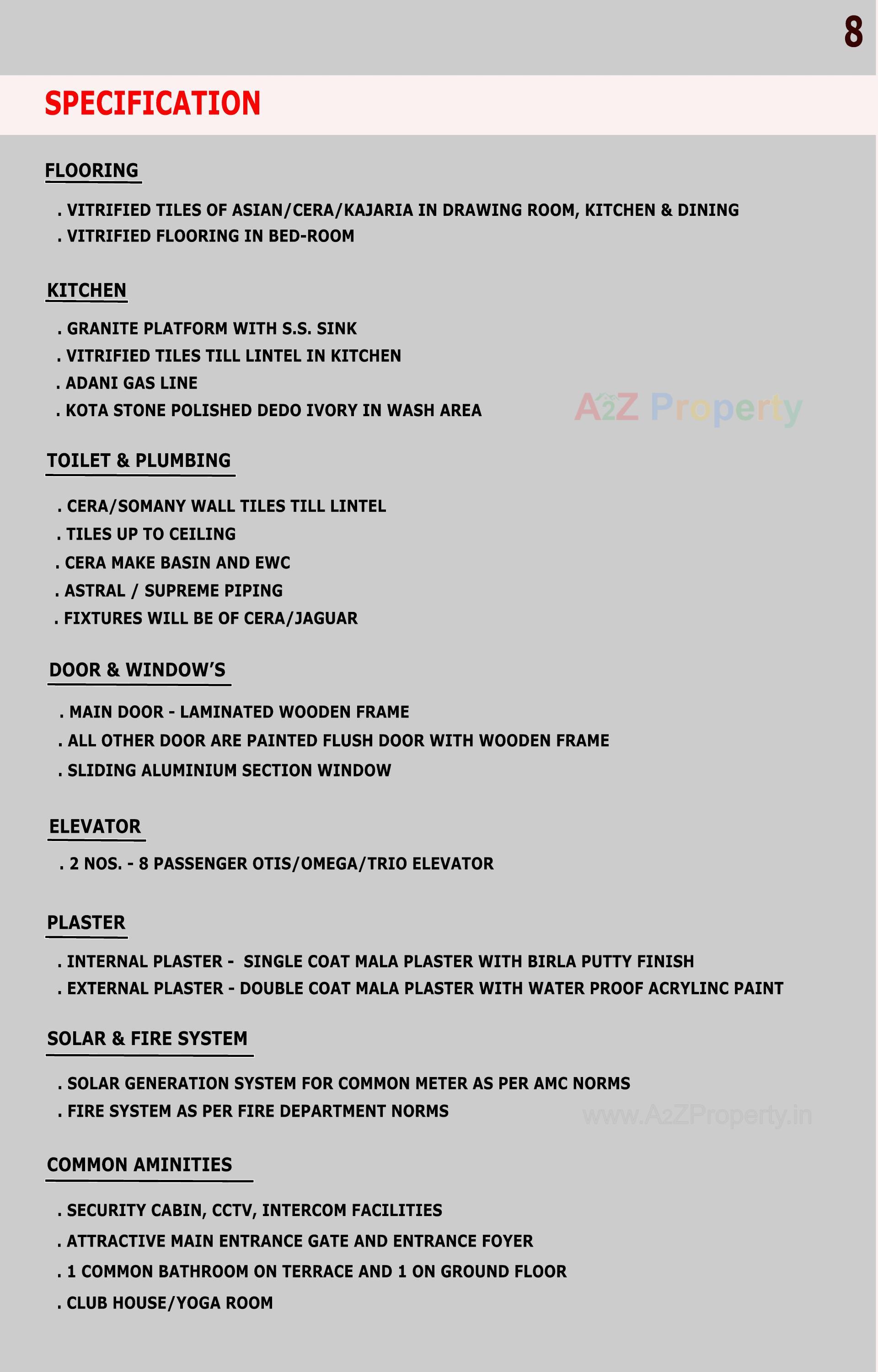  of real estate project Sunrise Elegance located at Paldi, Ahmedabad, Gujarat