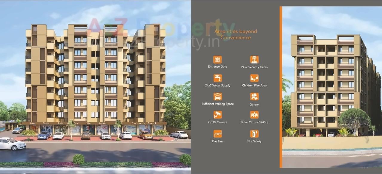 3D Elevation of real estate project Sunrise Homes located at Vatva, Ahmedabad, Gujarat