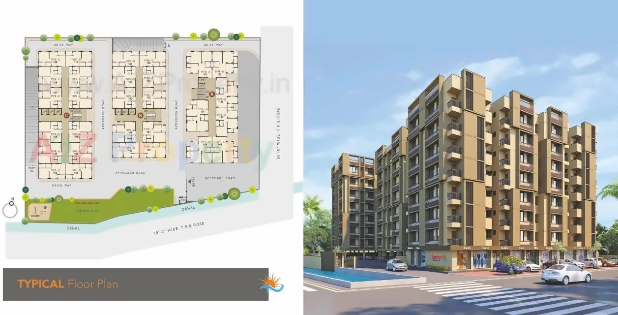  of real estate project Sunrise Homes located at Vatva, Ahmedabad, Gujarat