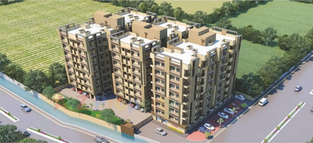 3D Elevation of real estate project Sunrise Homes located at Vatva, Ahmedabad, Gujarat
