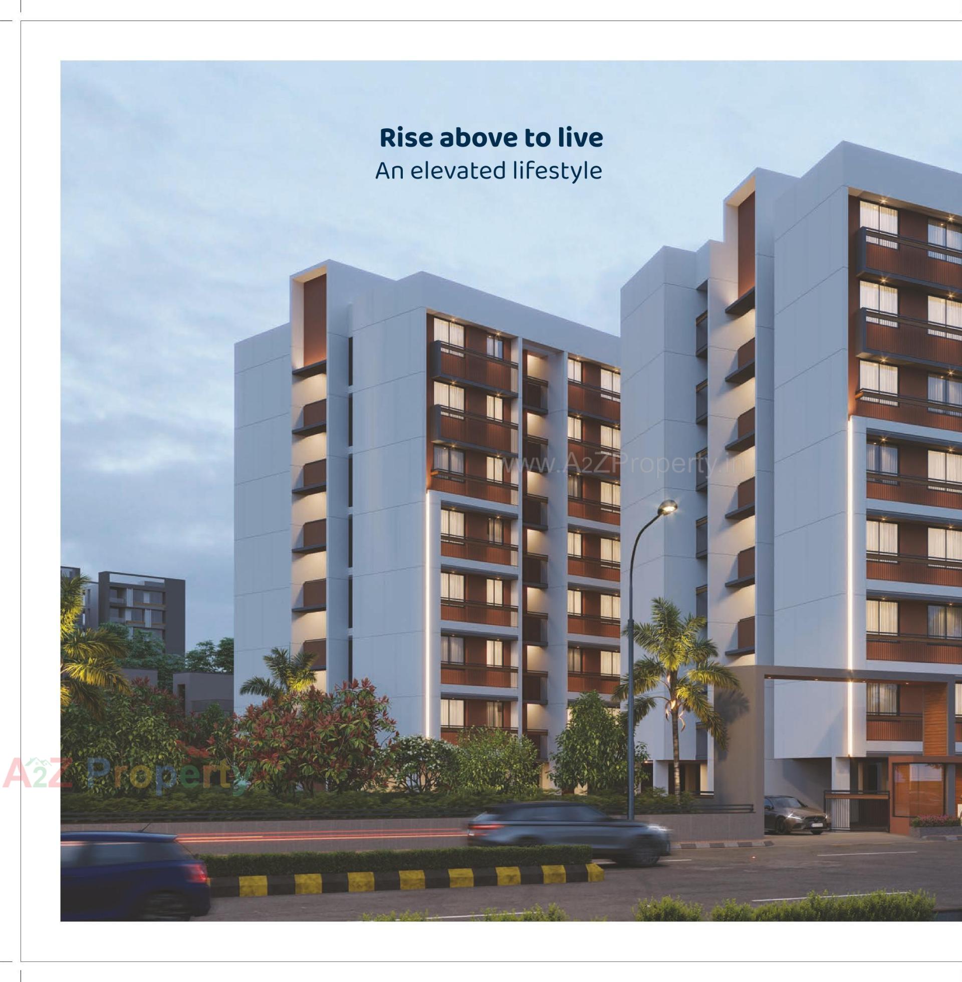 3D Elevation of real estate project Sunrise Homes located at Vatva, Ahmedabad, Gujarat