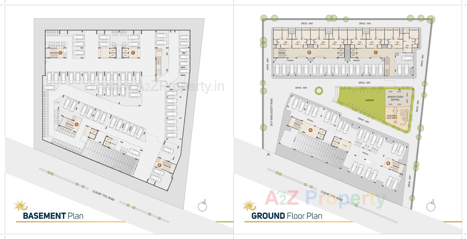 Layout of real estate project Sunrise Homes located at Vatva, Ahmedabad, Gujarat
