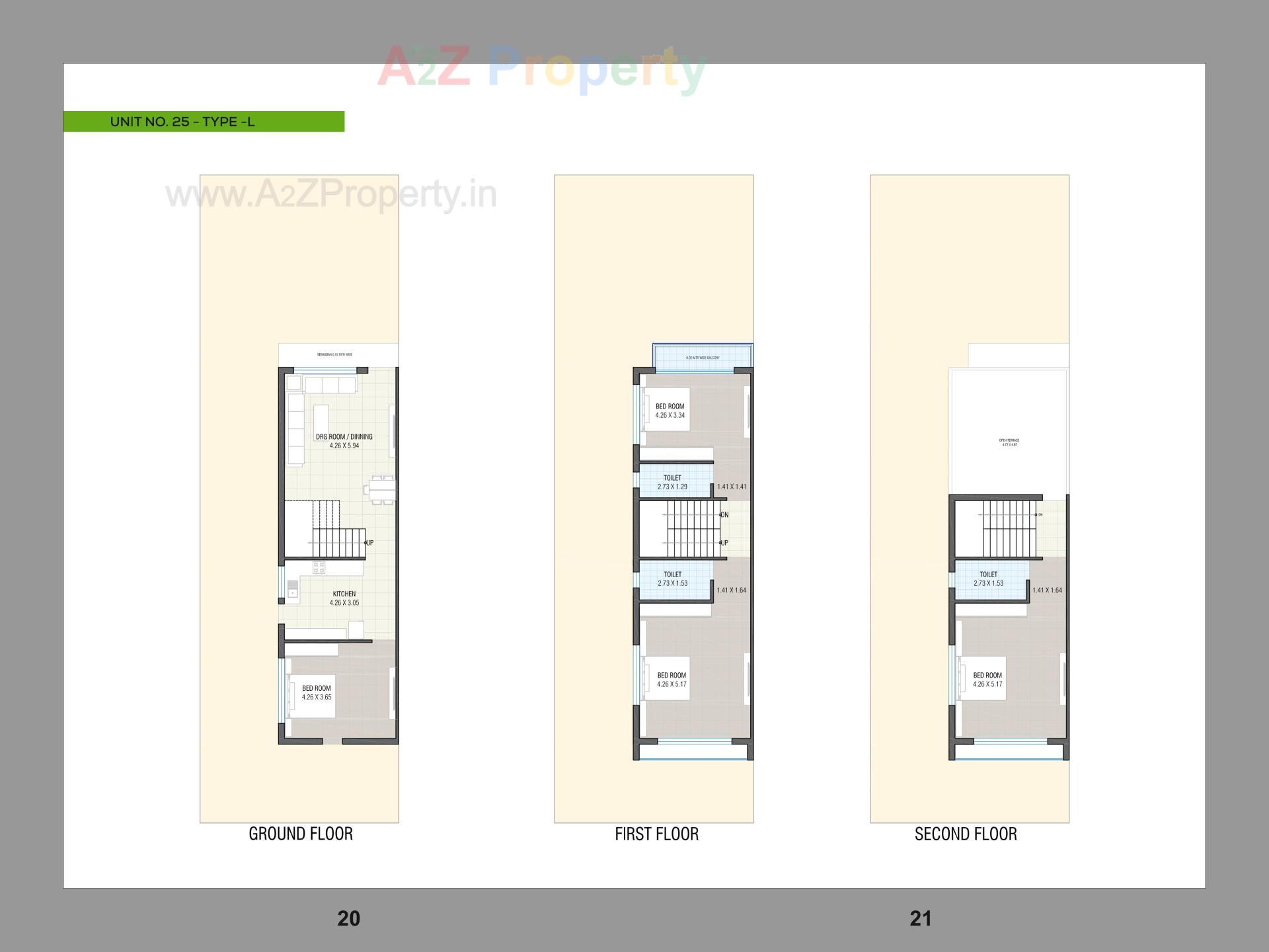 Layout of real estate project Sunrise Villa located at Singarva, Ahmedabad, Gujarat