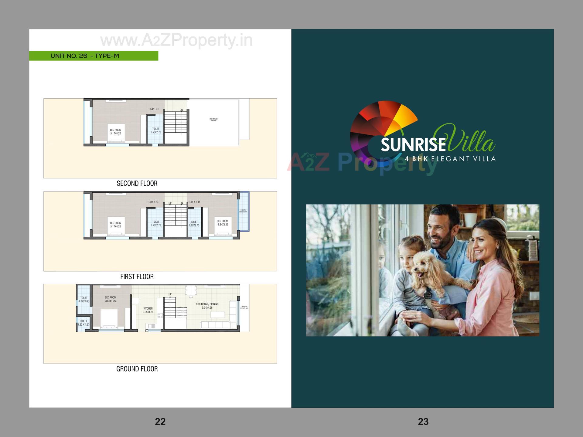 Layout of real estate project Sunrise Villa located at Singarva, Ahmedabad, Gujarat