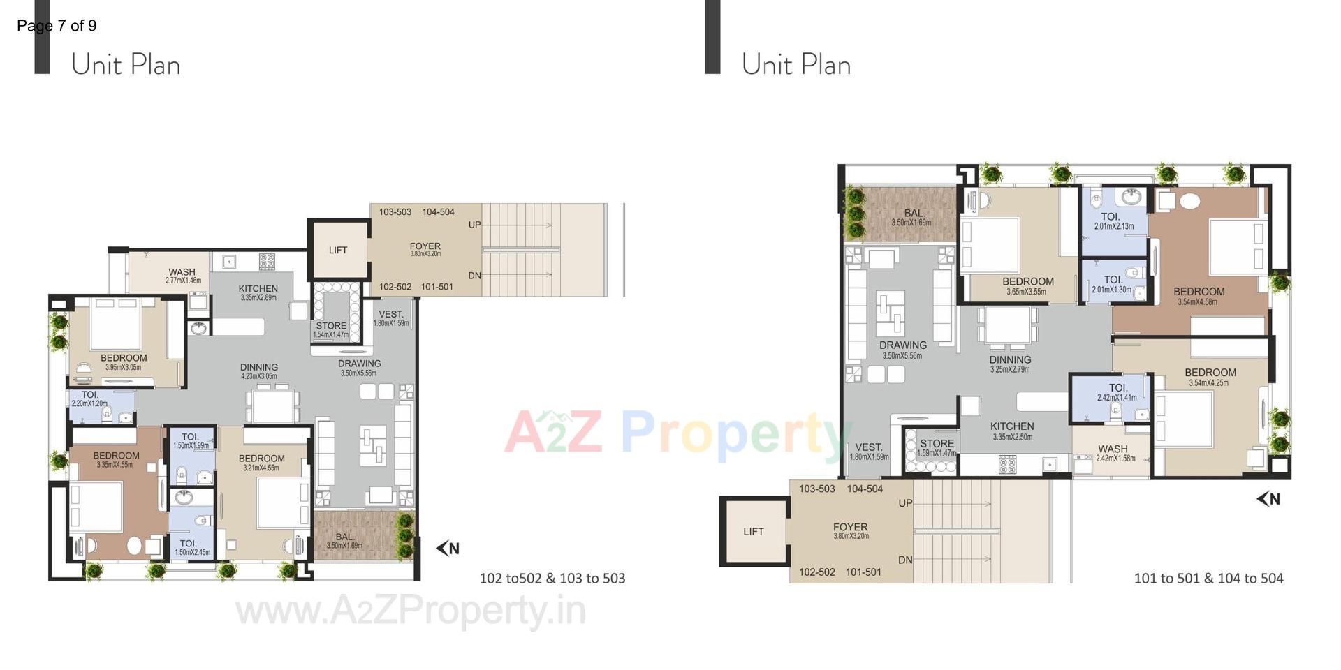 Layout of real estate project Sunrise Vista located at Bodakdev, Ahmedabad, Gujarat
