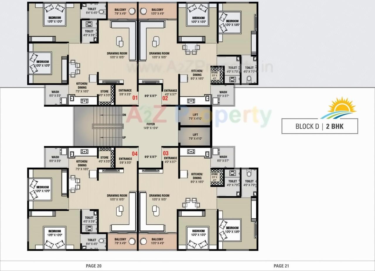 Layout of real estate project Sunway Residancy located at Nikol, Ahmedabad, Gujarat