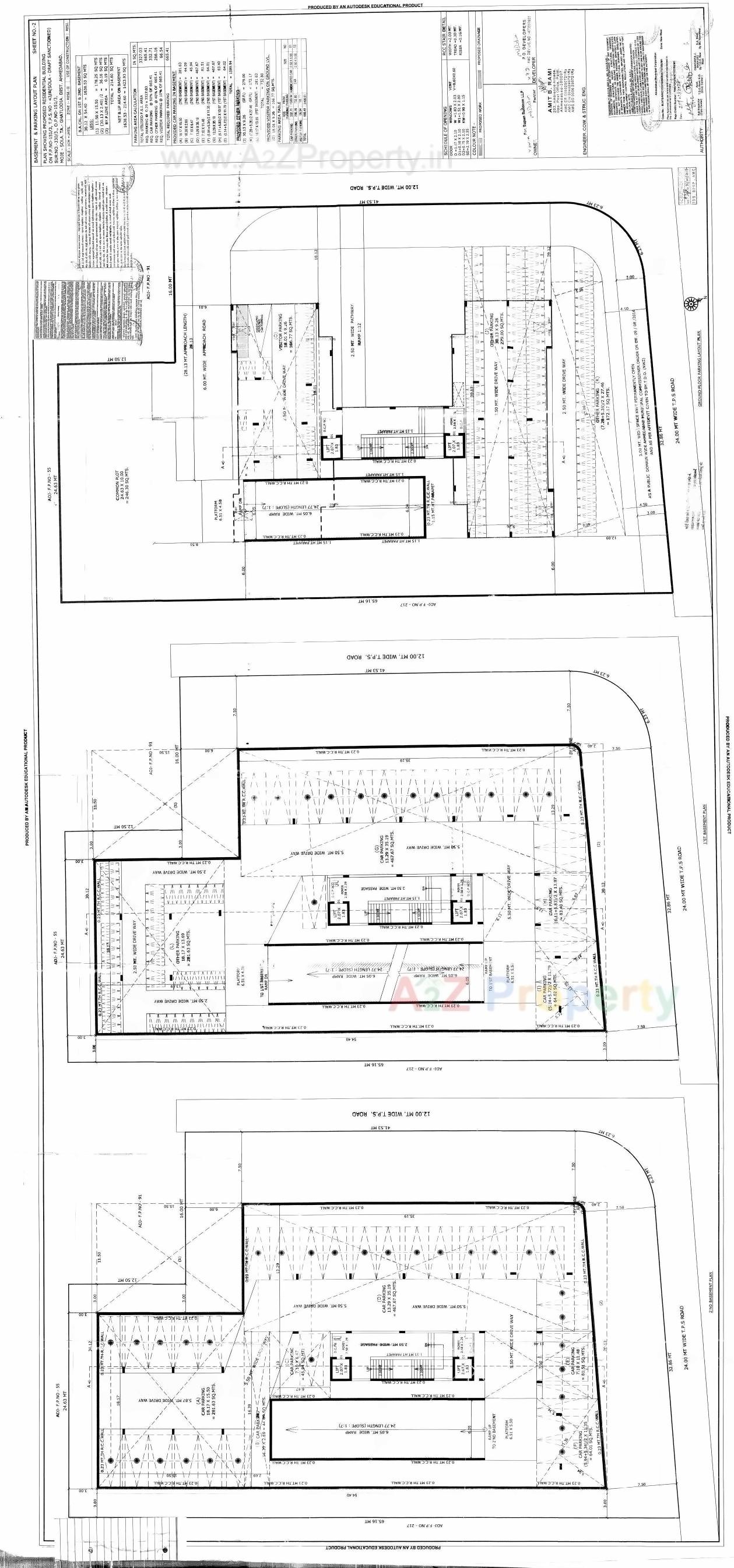Layout of real estate project Supan Serenity located at Sola, Ahmedabad, Gujarat