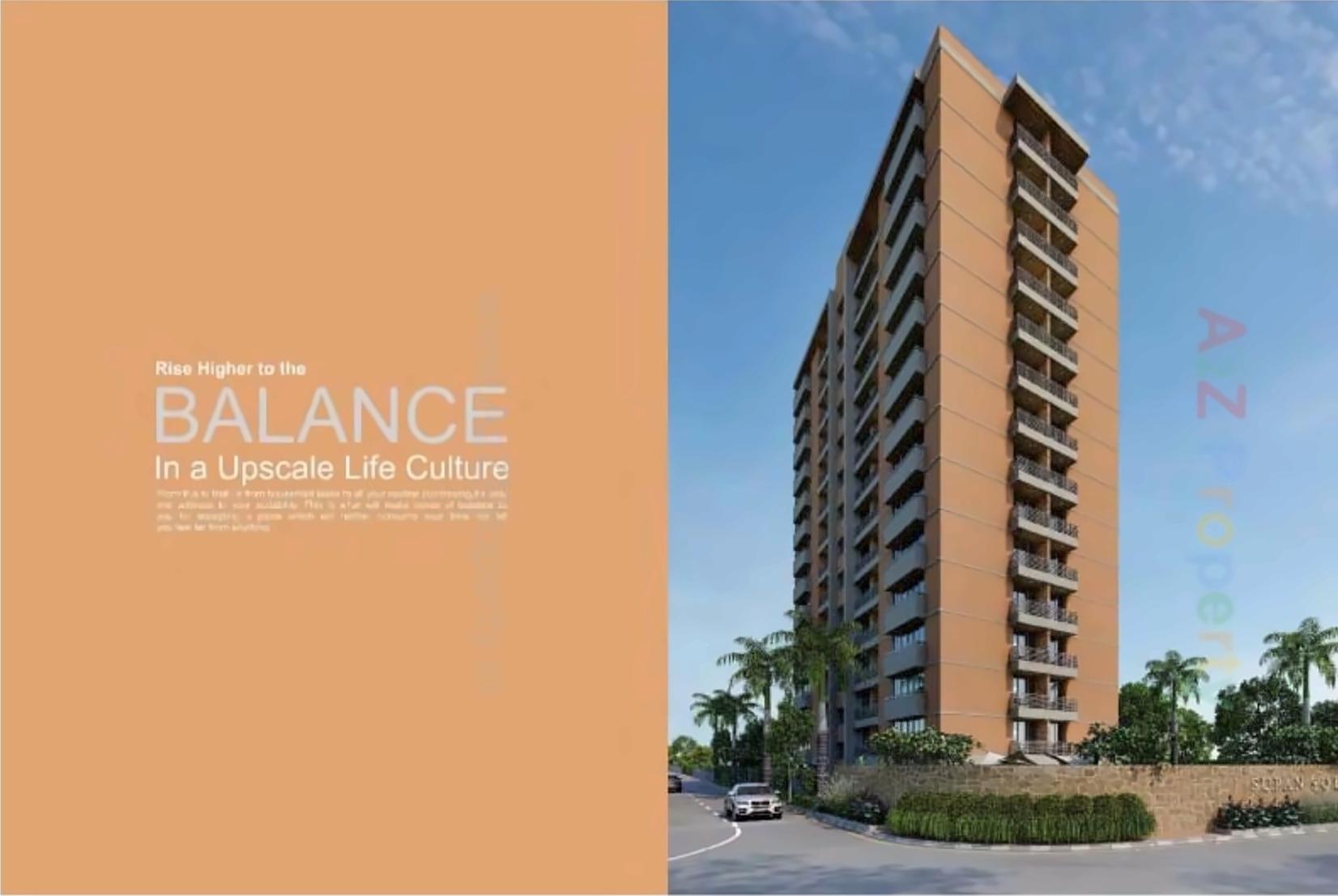 3D Elevation of real estate project Supan Solitaire located at Motera, Ahmedabad, Gujarat