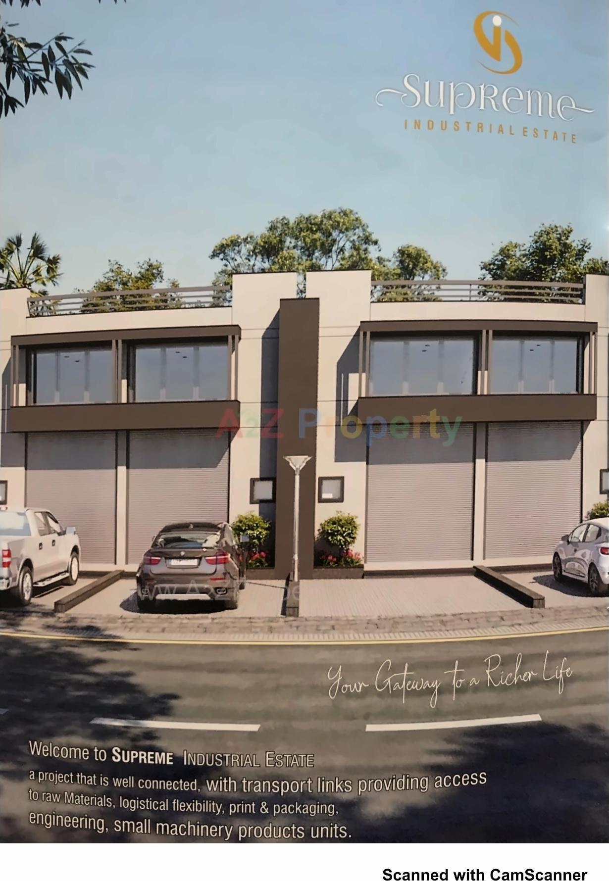 3D Elevation of real estate project Supreme Industrial Estate located at Kathwada, Ahmedabad, Gujarat