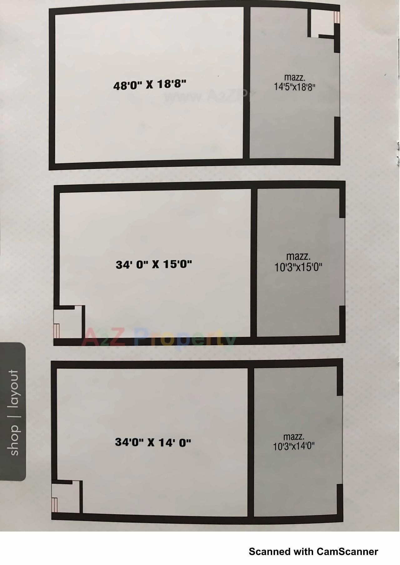 Layout of real estate project Supreme Industrial Estate located at Kathwada, Ahmedabad, Gujarat