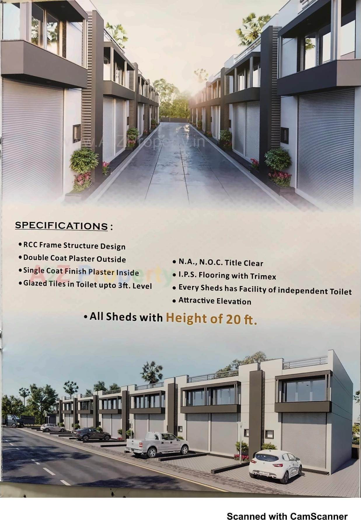 3D Elevation of real estate project Supreme Industrial Estate located at Kathwada, Ahmedabad, Gujarat