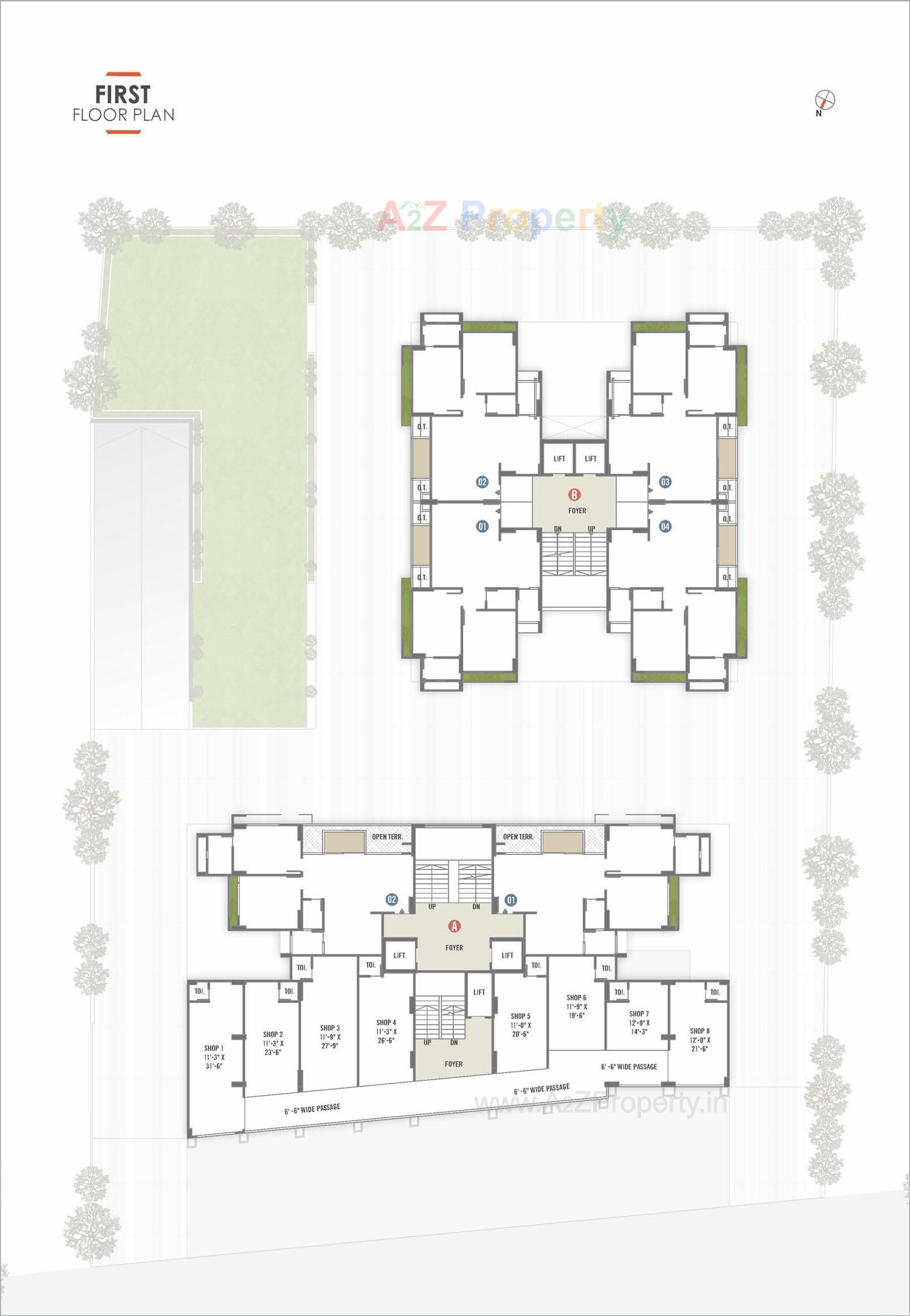 Layout of real estate project Suramya Heights located at Sanand, Ahmedabad, Gujarat