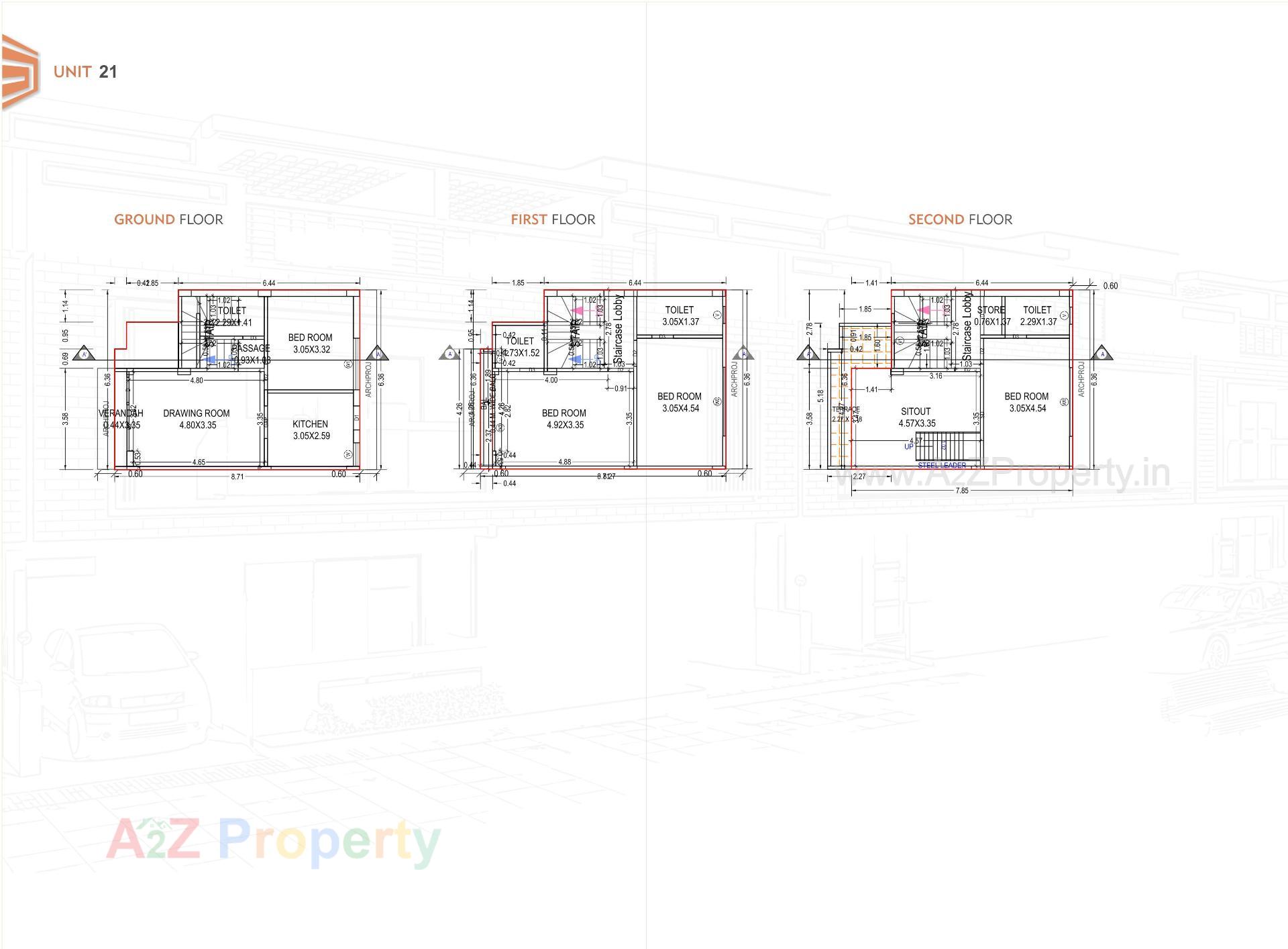 Layout of real estate project Suramya Space located at Sanand, Ahmedabad, Gujarat