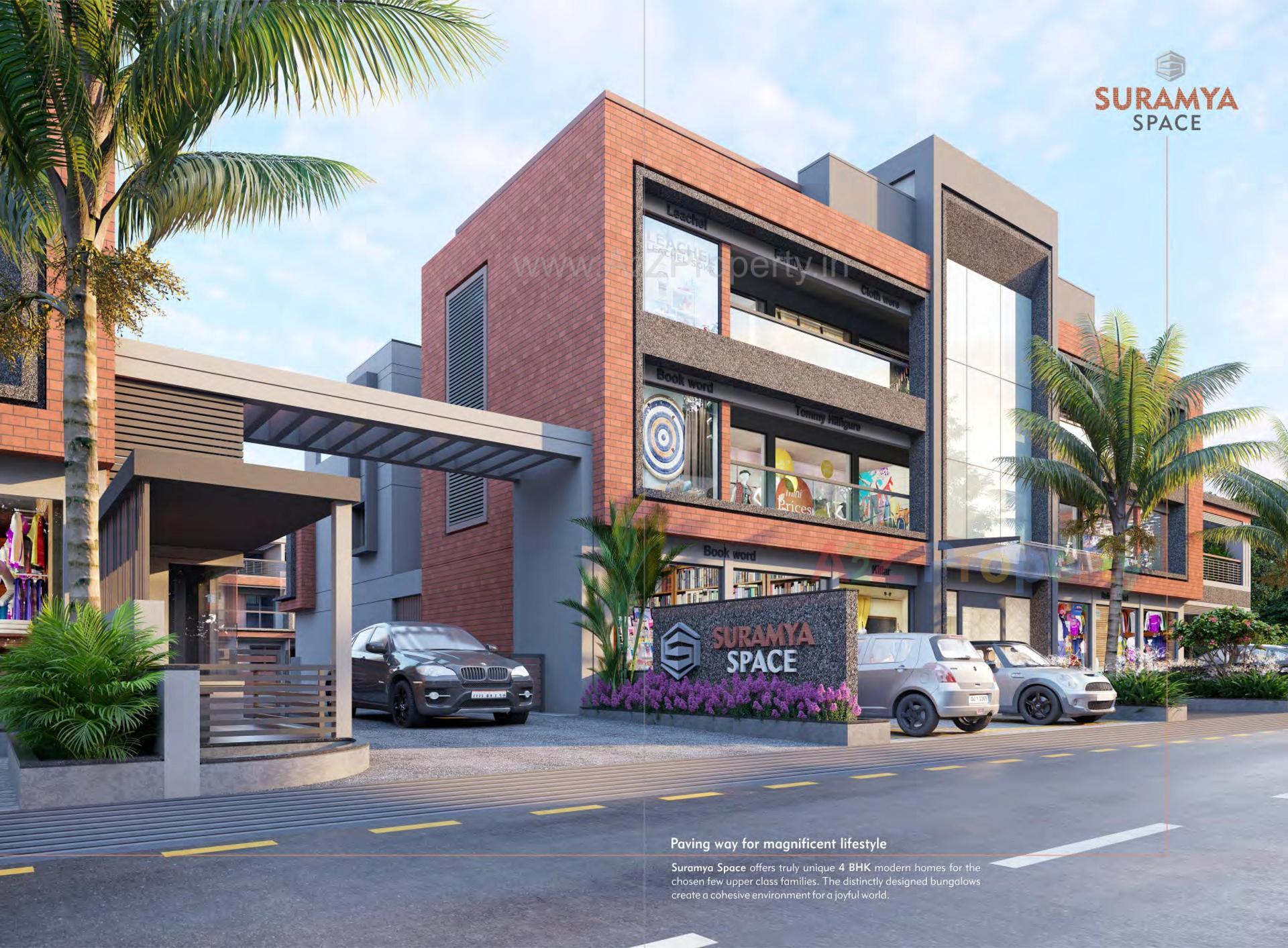 3D Elevation of real estate project Suramya Space located at Sanand, Ahmedabad, Gujarat