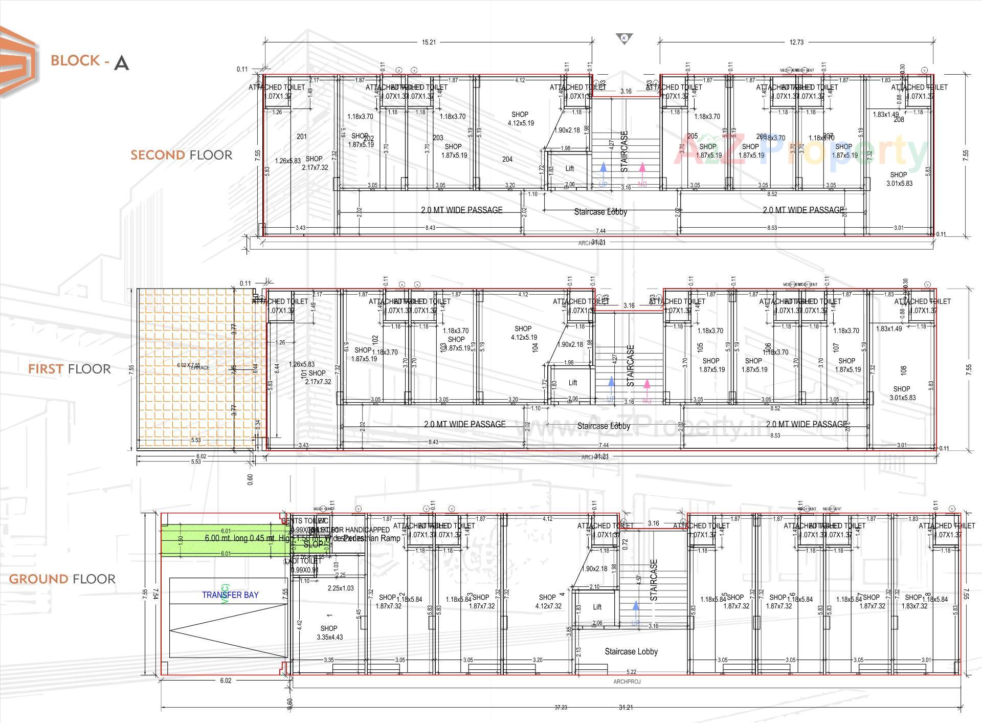 Layout of real estate project Suramya Space located at Sanand, Ahmedabad, Gujarat