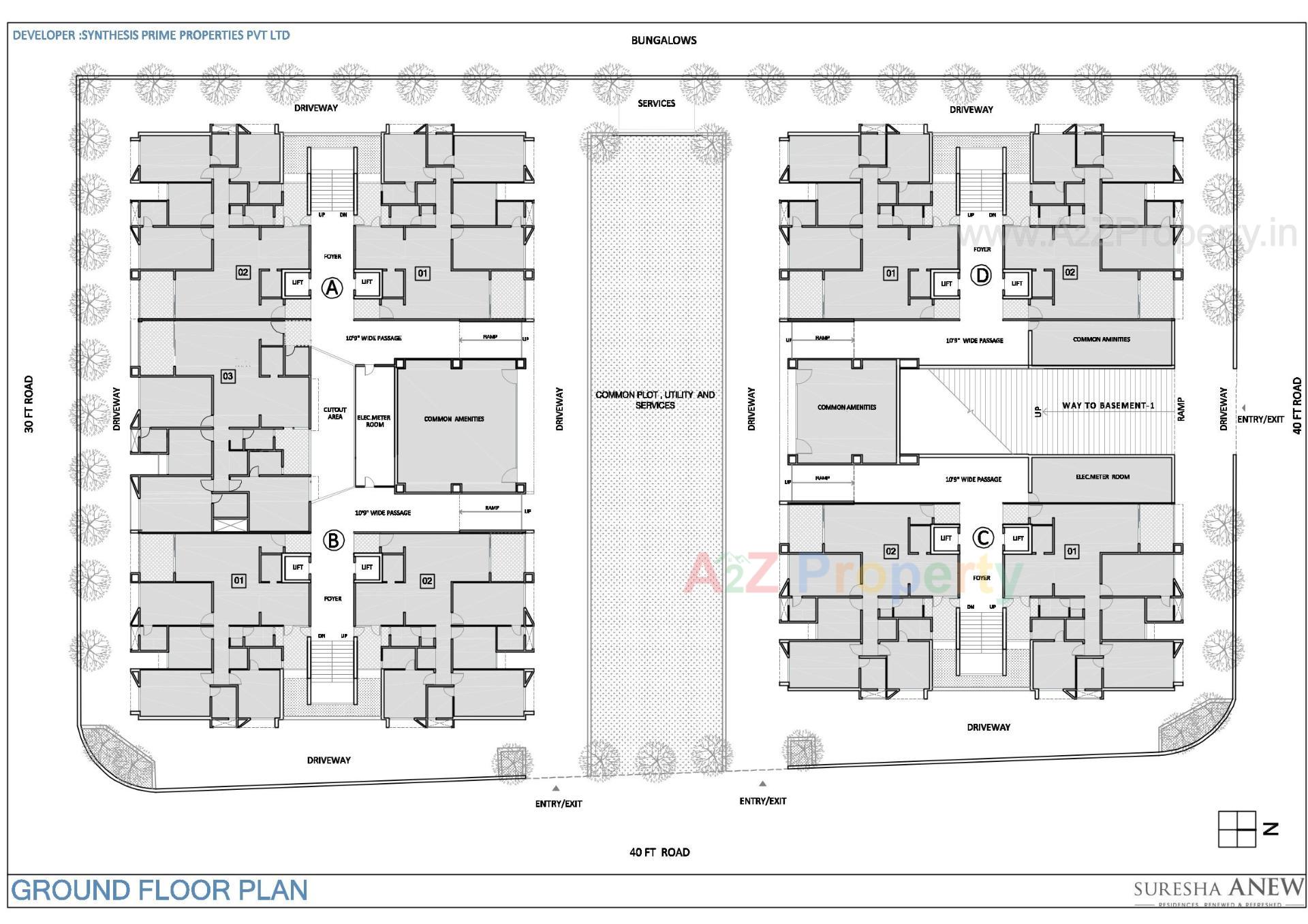 Layout of real estate project Suresha Anew located at Sheikhpur-khanpur-sabarmati, Ahmedabad, Gujarat