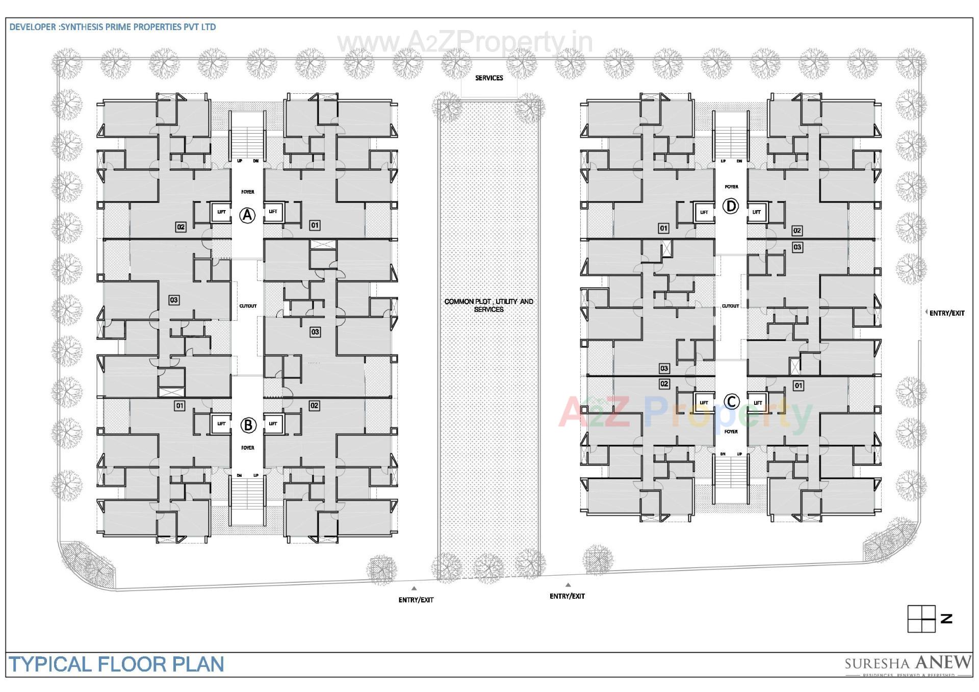 Layout of real estate project Suresha Anew located at Sheikhpur-khanpur-sabarmati, Ahmedabad, Gujarat