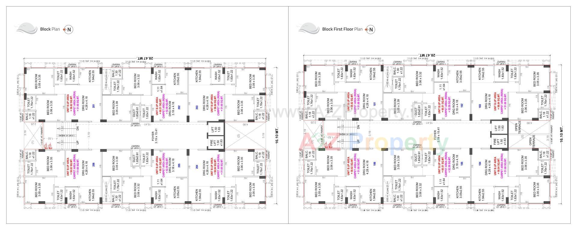 Layout of real estate project Surya located at Singarva, Ahmedabad, Gujarat