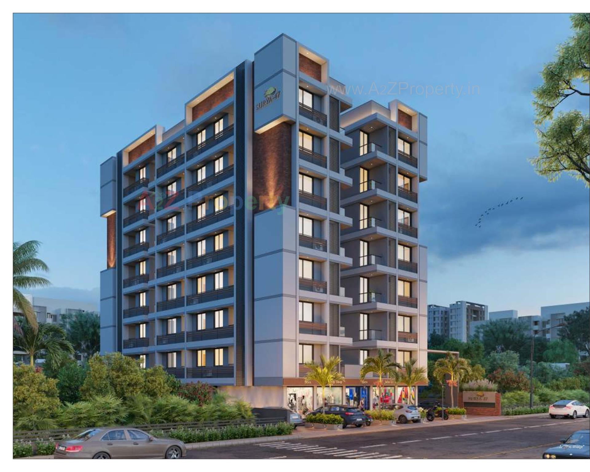 3D Elevation of real estate project Surya located at Singarva, Ahmedabad, Gujarat