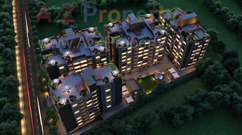 3D Elevation of real estate project Surya Emerald   Block located at Makarba, Ahmedabad, Gujarat