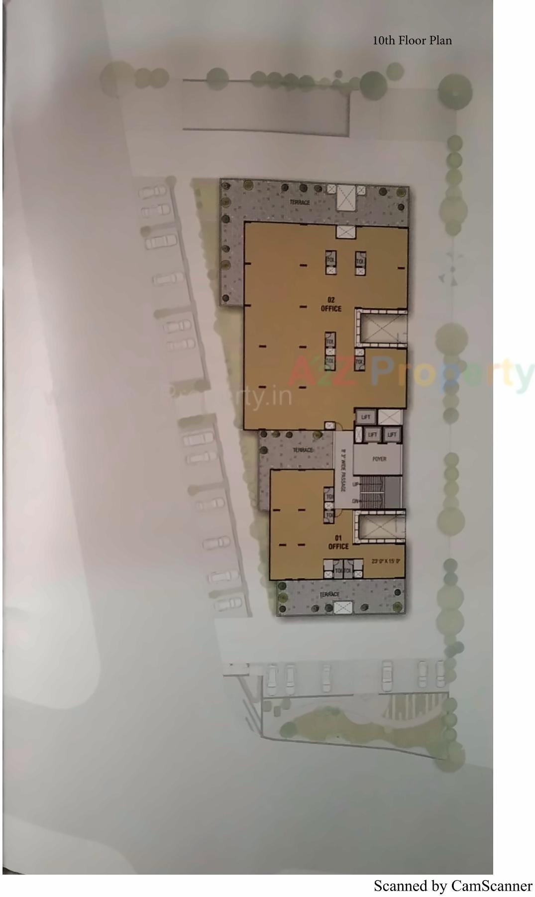 Layout of real estate project Surya Icon located at Memnagar, Ahmedabad, Gujarat