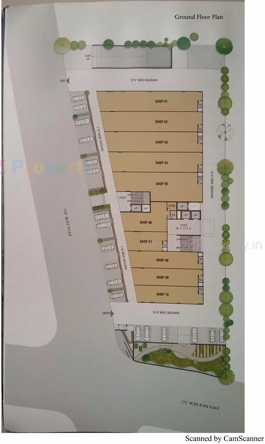 Layout of real estate project Surya Icon located at Memnagar, Ahmedabad, Gujarat
